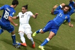 Kết quả tỉ số trận đấu Italia – Uruguay World Cup 2014: 0-1